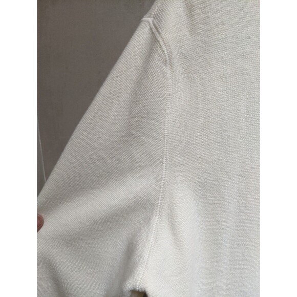 Eddie Bauer Polo Sweater Men's Sz M Collared Pullover Knit Prep Coastal Cream - Picture 6 of 12